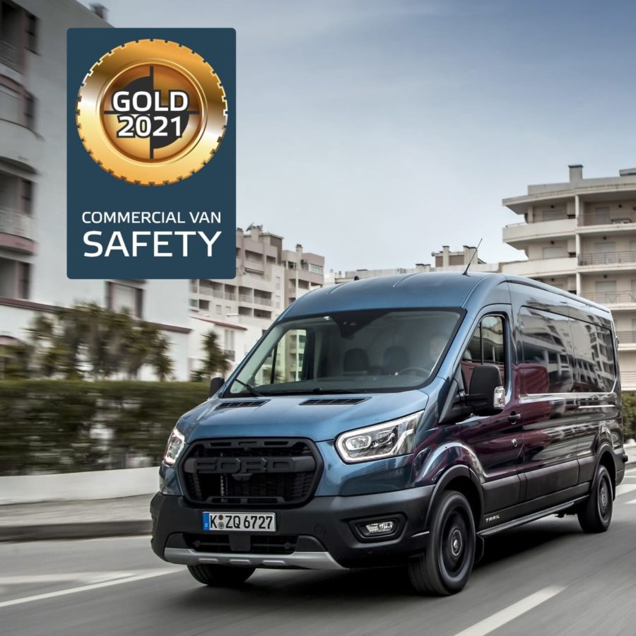 Transit 2T og Transit Custom utmerker seg i Euro NCAP-test av europeiske varebiler