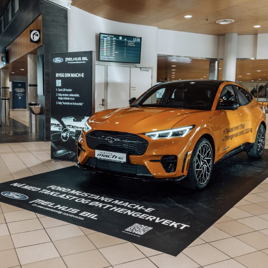 Ford Mustang Mach-E på Værnes