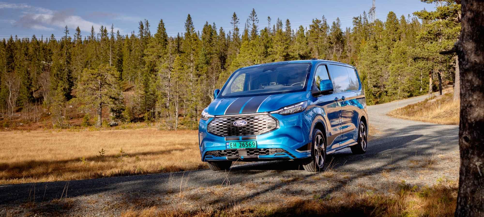 Nye elektriske Transit Custom med firehjulstrekk: Snart klar for bestilling