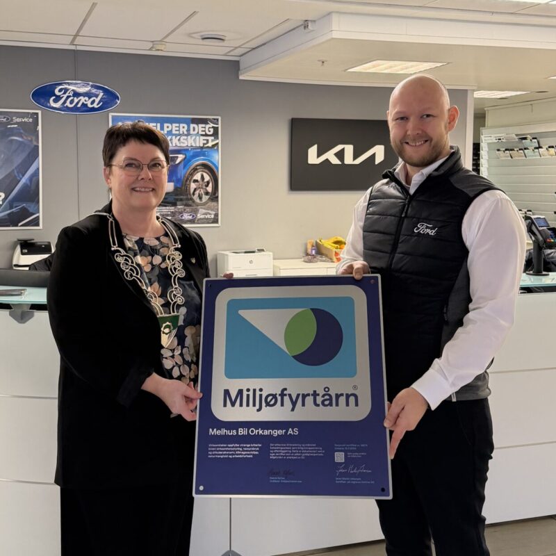 Melhus Bil Orkanger er Miljøfyrtårn-sertifisert