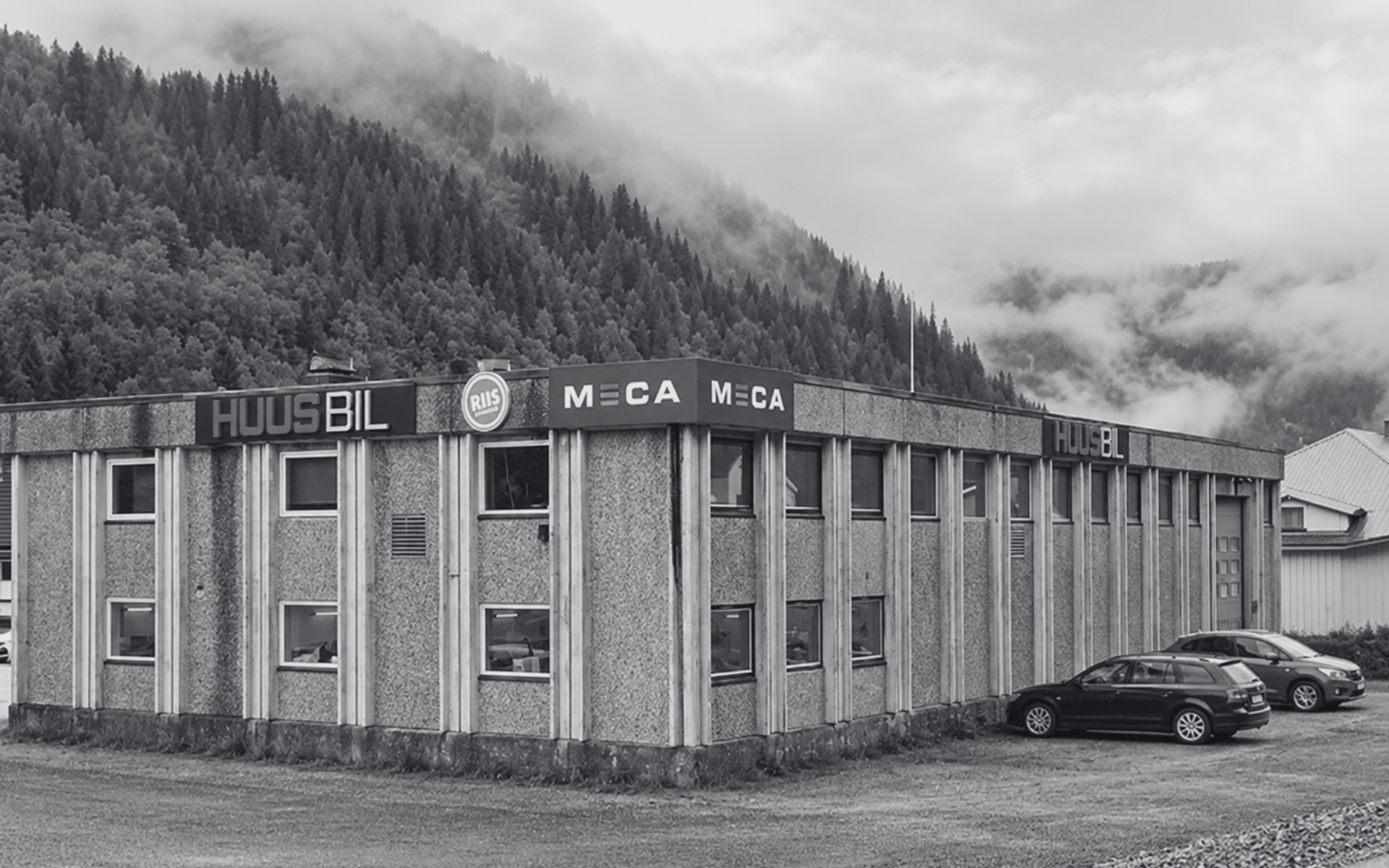 Huus Bil på Kotsøy ved Singsås – en del av Melhus Bil Gruppen.