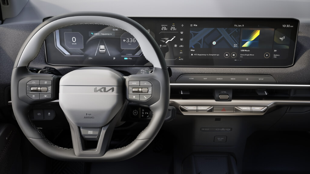 Interiør og detaljer i Kia EV2