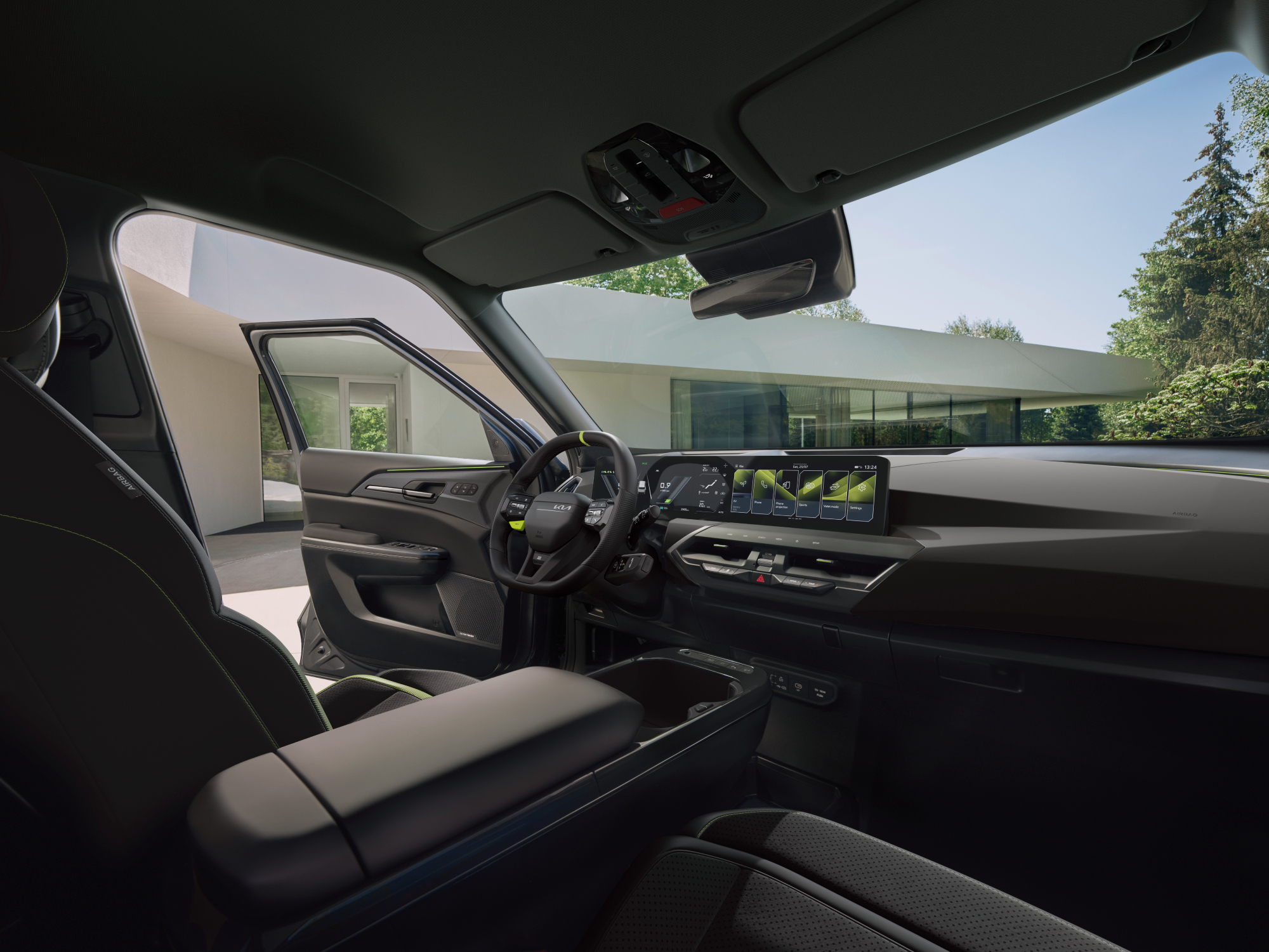 Interiør og detaljer i Kia EV5 GT