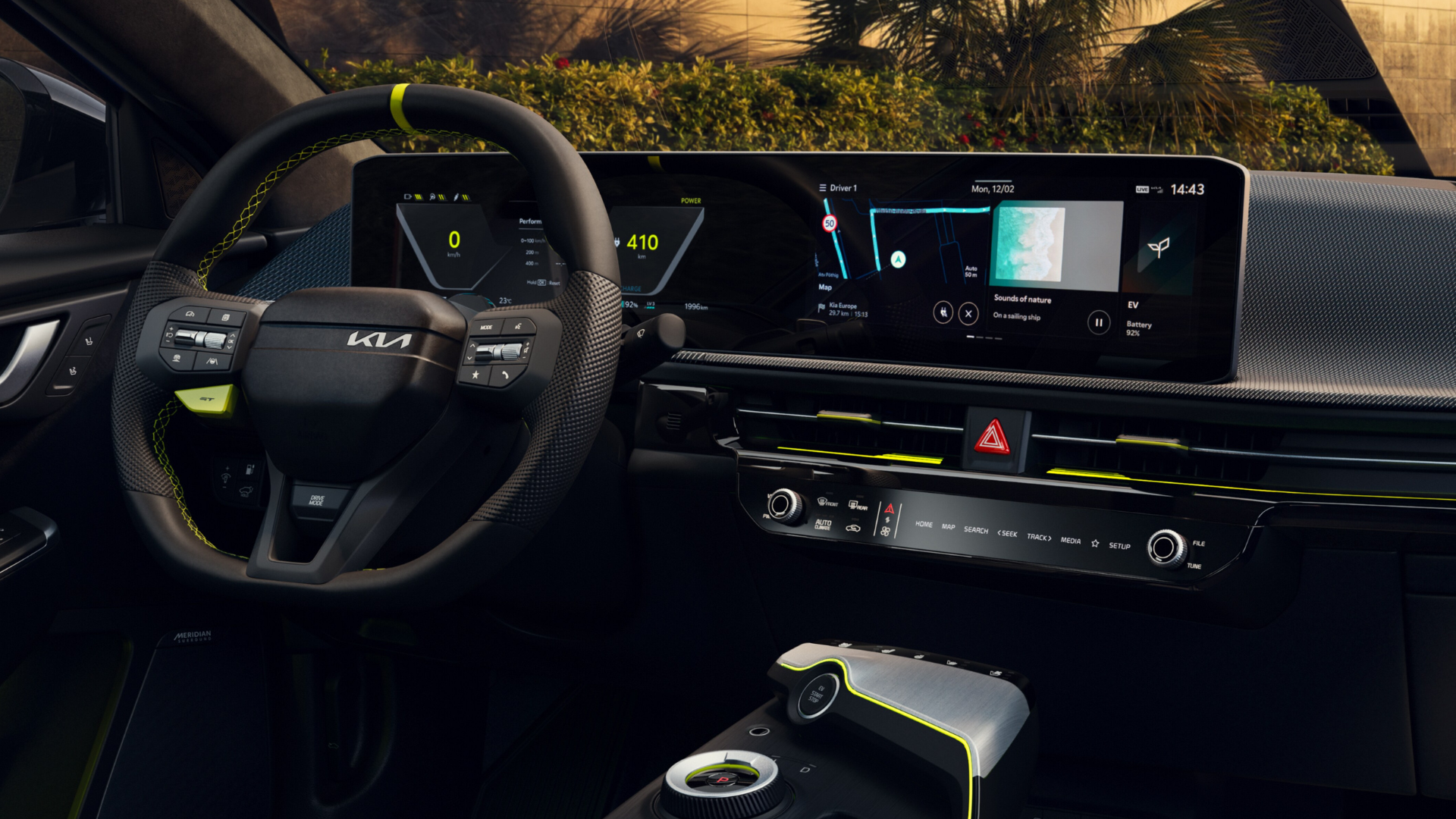 Interiør og detaljer i Kia EV6 GT