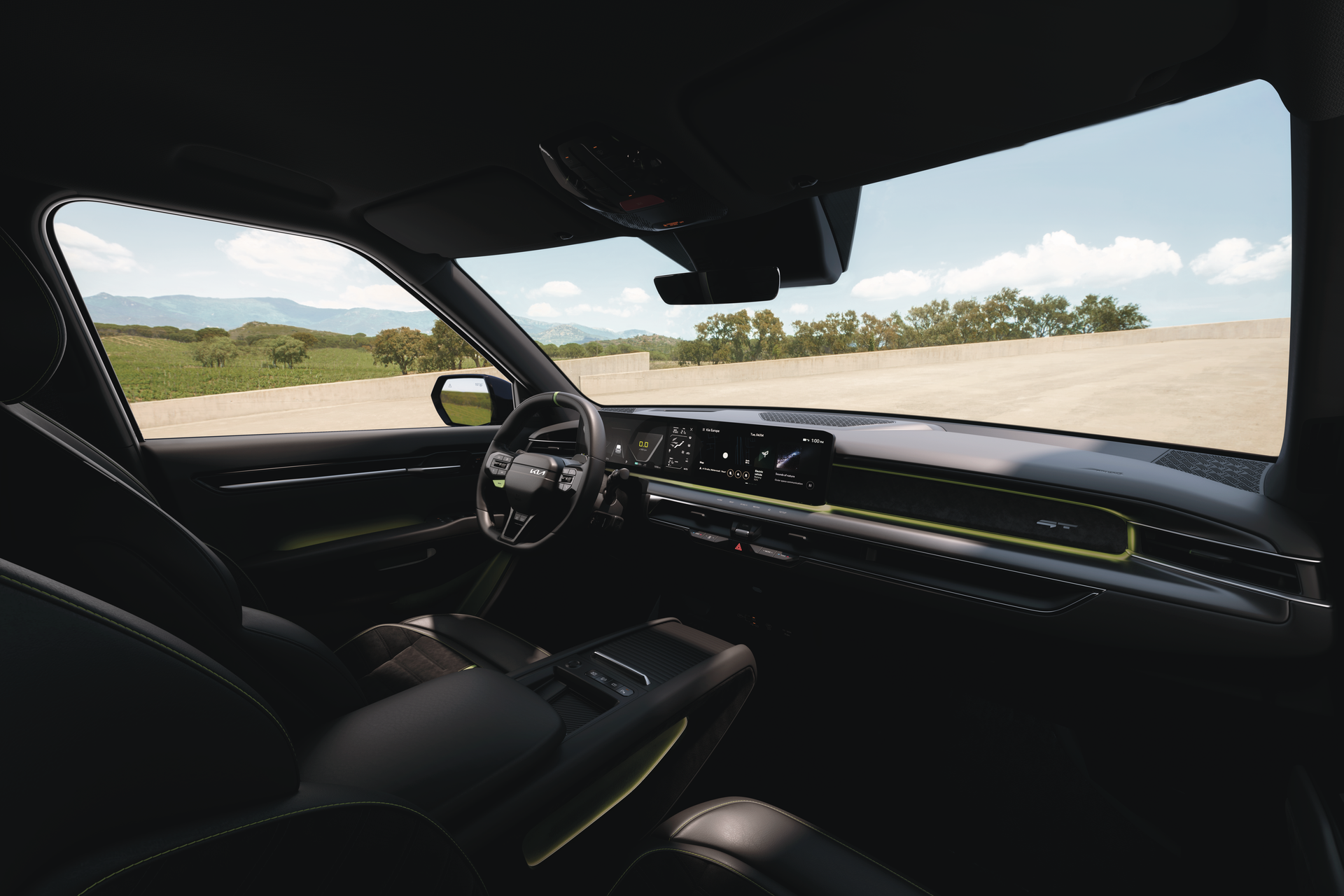 Interiør og detaljer i Kia EV9 GT
