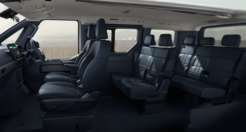 Interiør og detaljer i Kia PV5 Passenger
