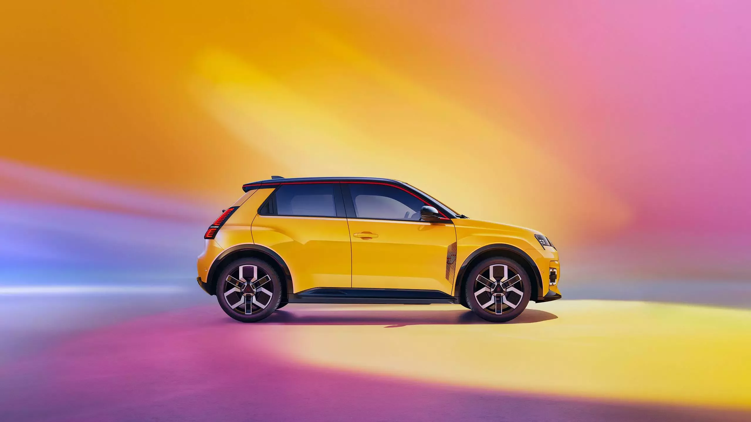 Renault 5 E-Tech electric i fargen Yellow Pop.